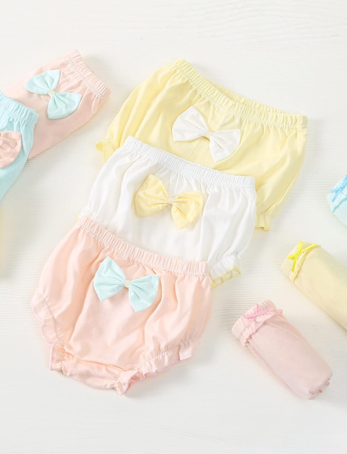 SEAUR Baby Boys Soft Cotton Diapers with Ruffle