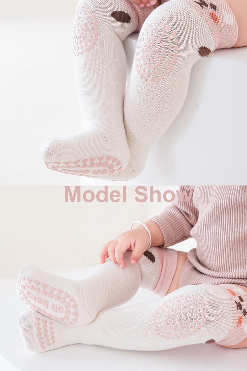 Non-Slip Knee-High Socks for Toddlers