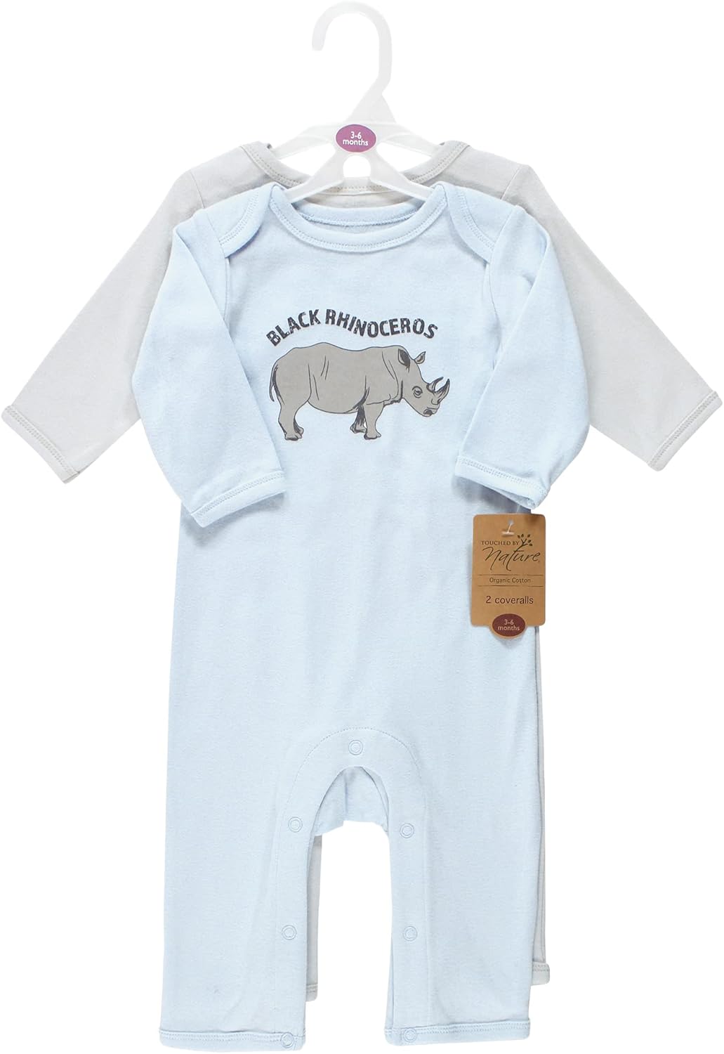 Hudson Baby Touched by Nature Organic Cotton Coveralls for Girls