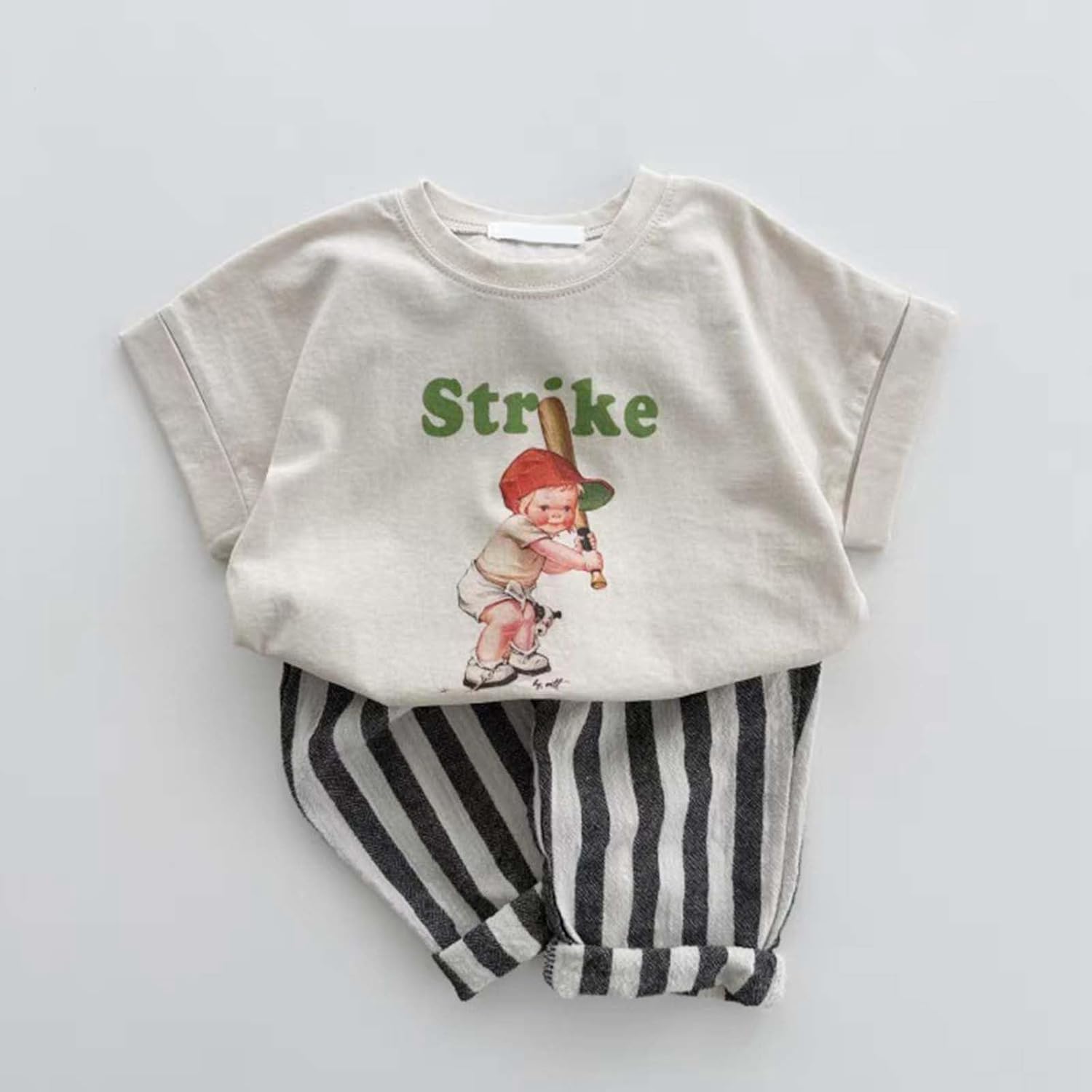 Striped Pull-on Jogger Harem Pants