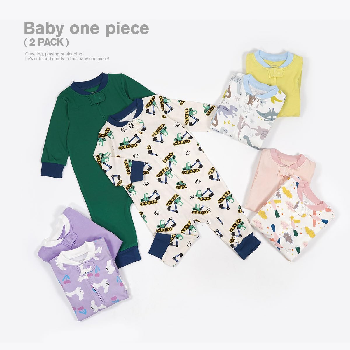 Teach Leanbh Baby Romper 2 Pack