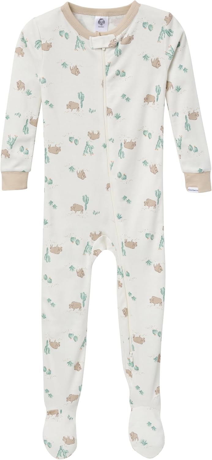 Gerber Baby Boys 4-Pack Footed Pajamas 1