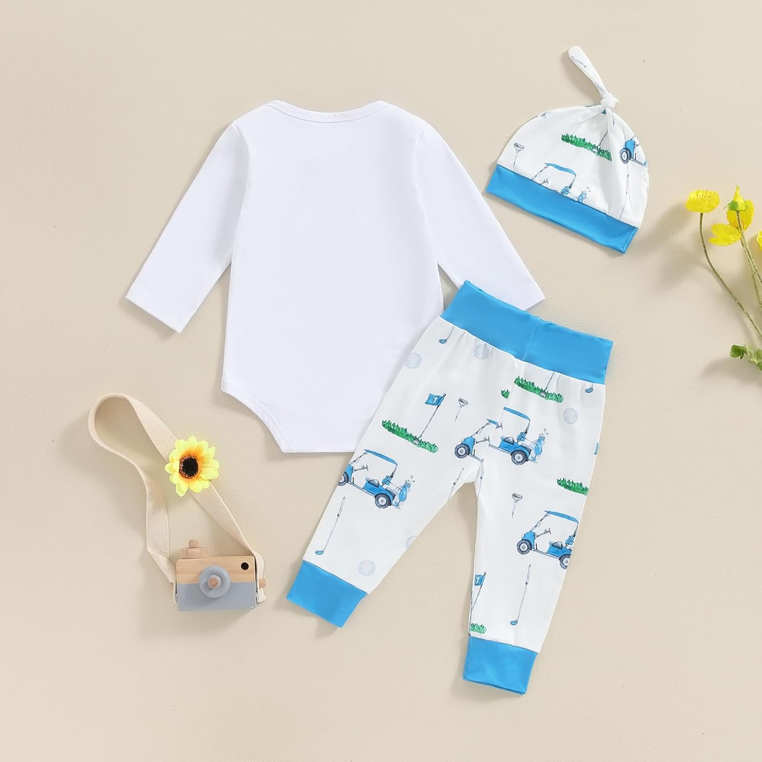 Newborn Baby Boys Funny Romper Set