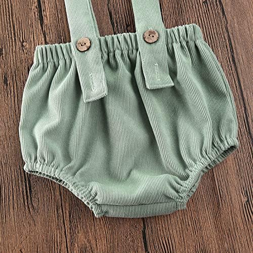 Emmababy Baby Boys Girls Suspender Overalls Romper with Built-in Pockets