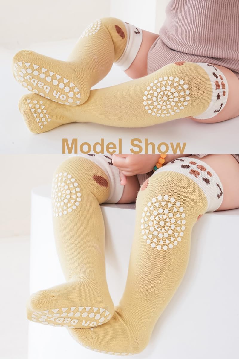 Non-Slip Knee-High Socks for Toddlers