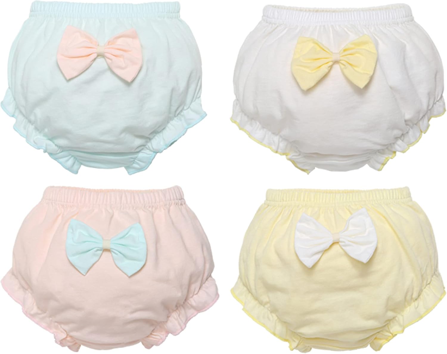 SEAUR Baby Boys Soft Cotton Diapers with Ruffle