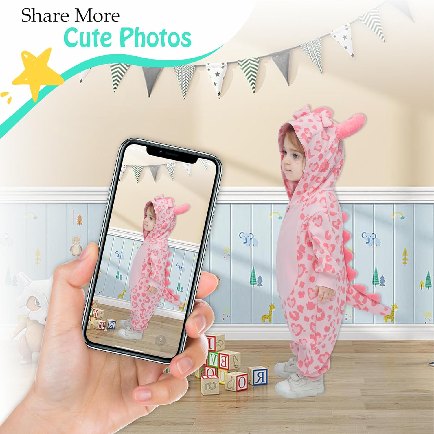 Cute Animal Animal Animal - One-Piece Cotton Romper for Kids