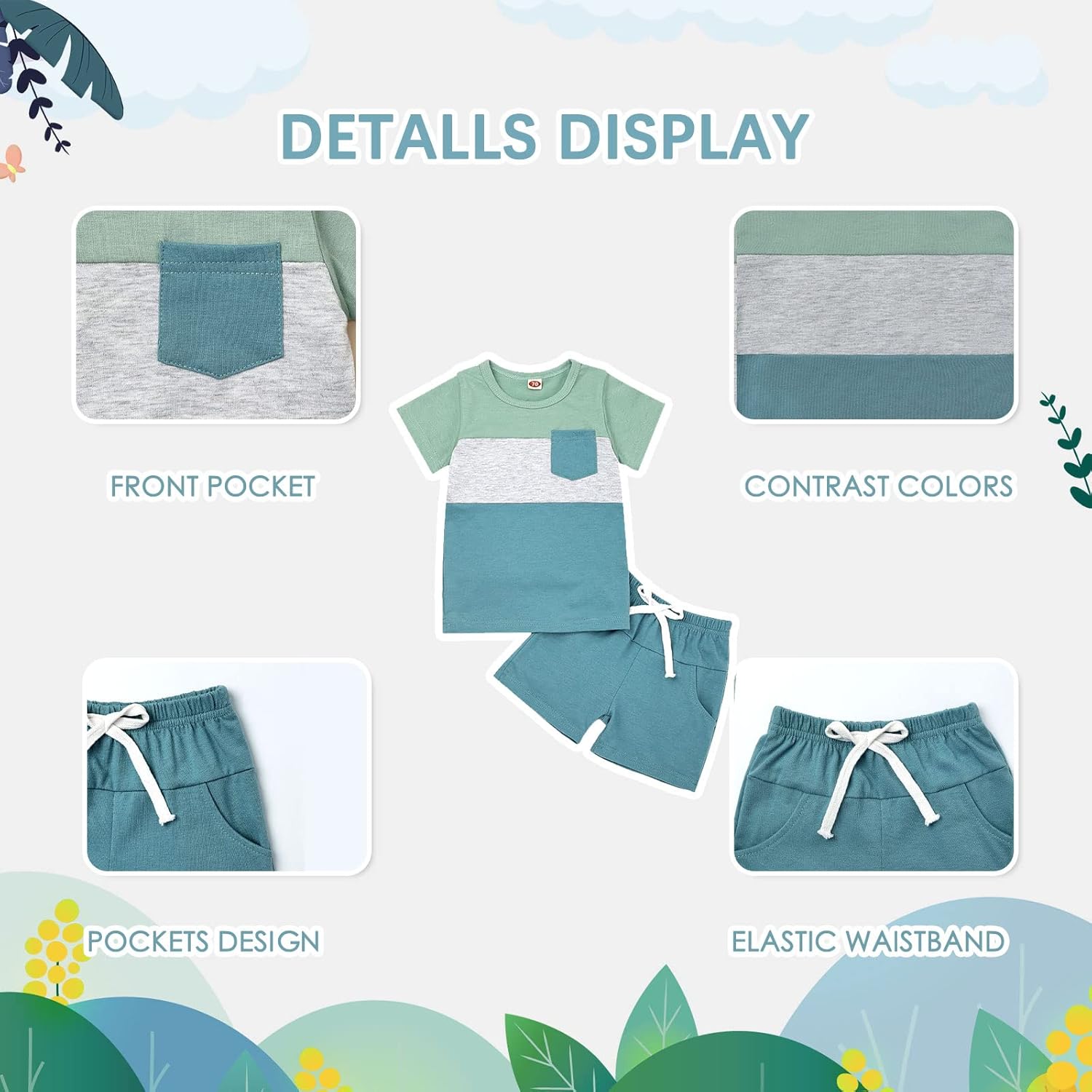 PerfectSummer Toddler Boys Outfits