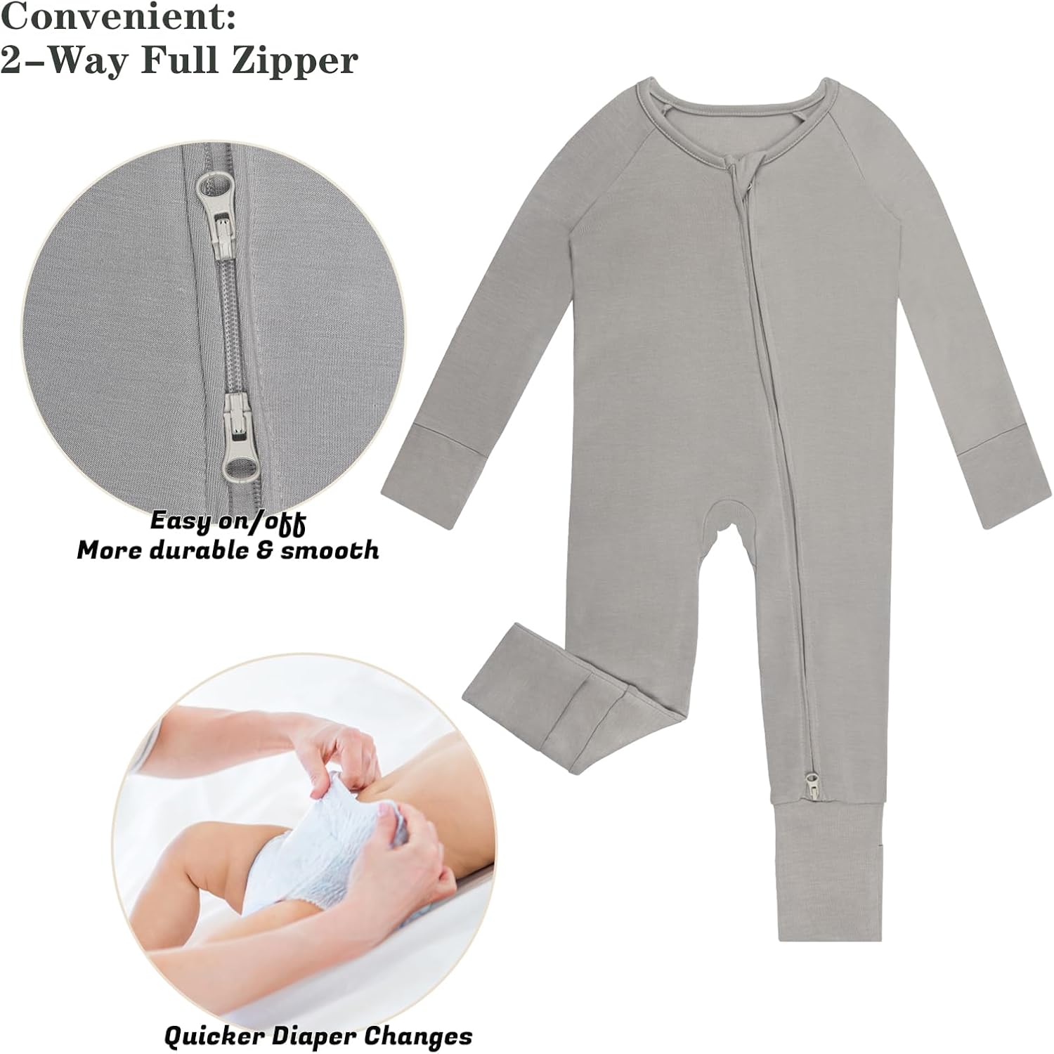 Adjustable Bamboo Pajamas for Babies