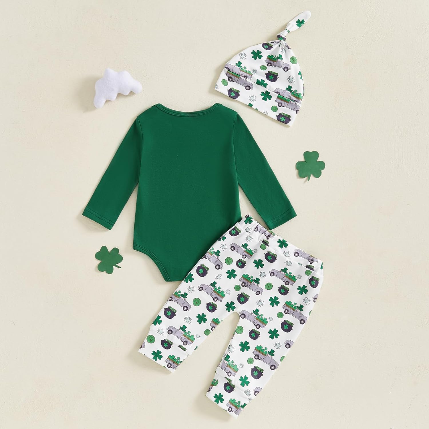 St Patricks Day Newborn Boys Outfit Set