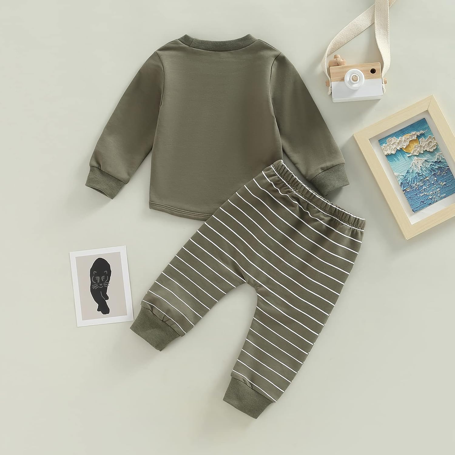 CIYCUIT Toddler Boys Winter Fashion Sweater Pants Set