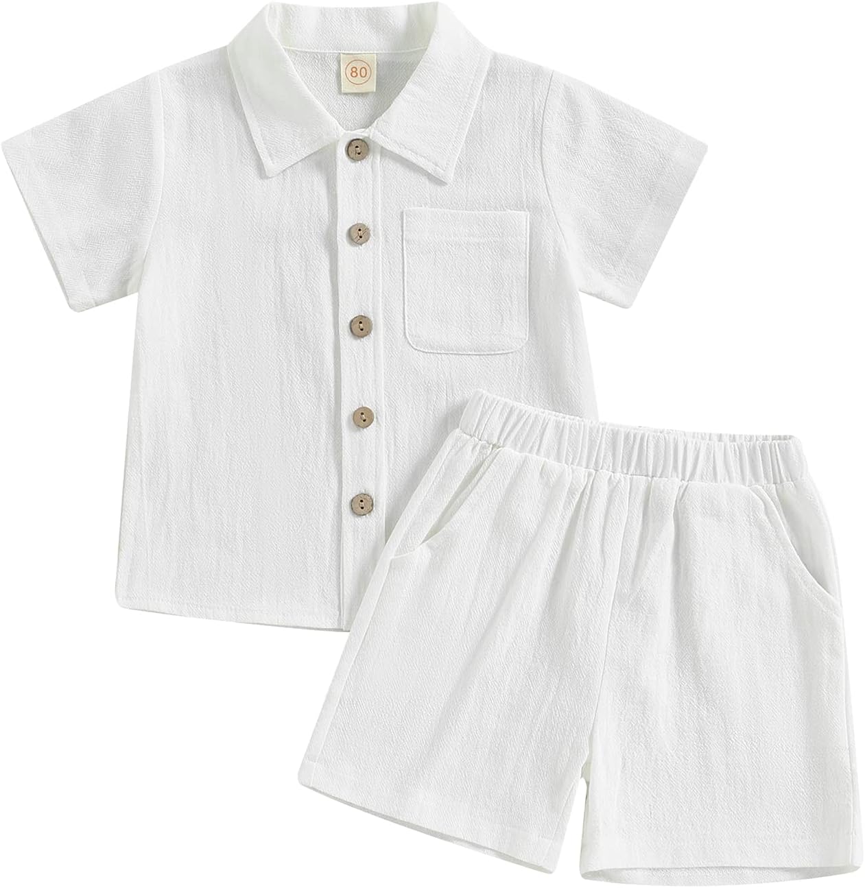 Hoanselay Baby Boy Cotton Linen Set