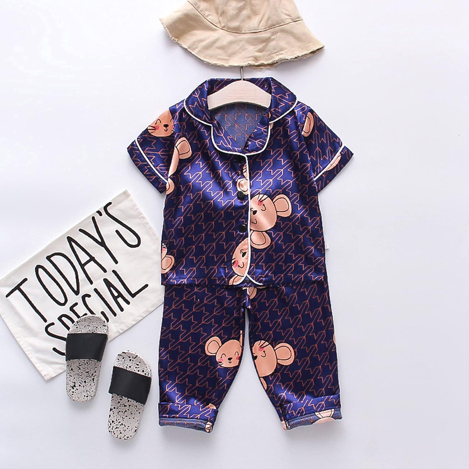Navy Pajama Set for Babies 12-24 Months