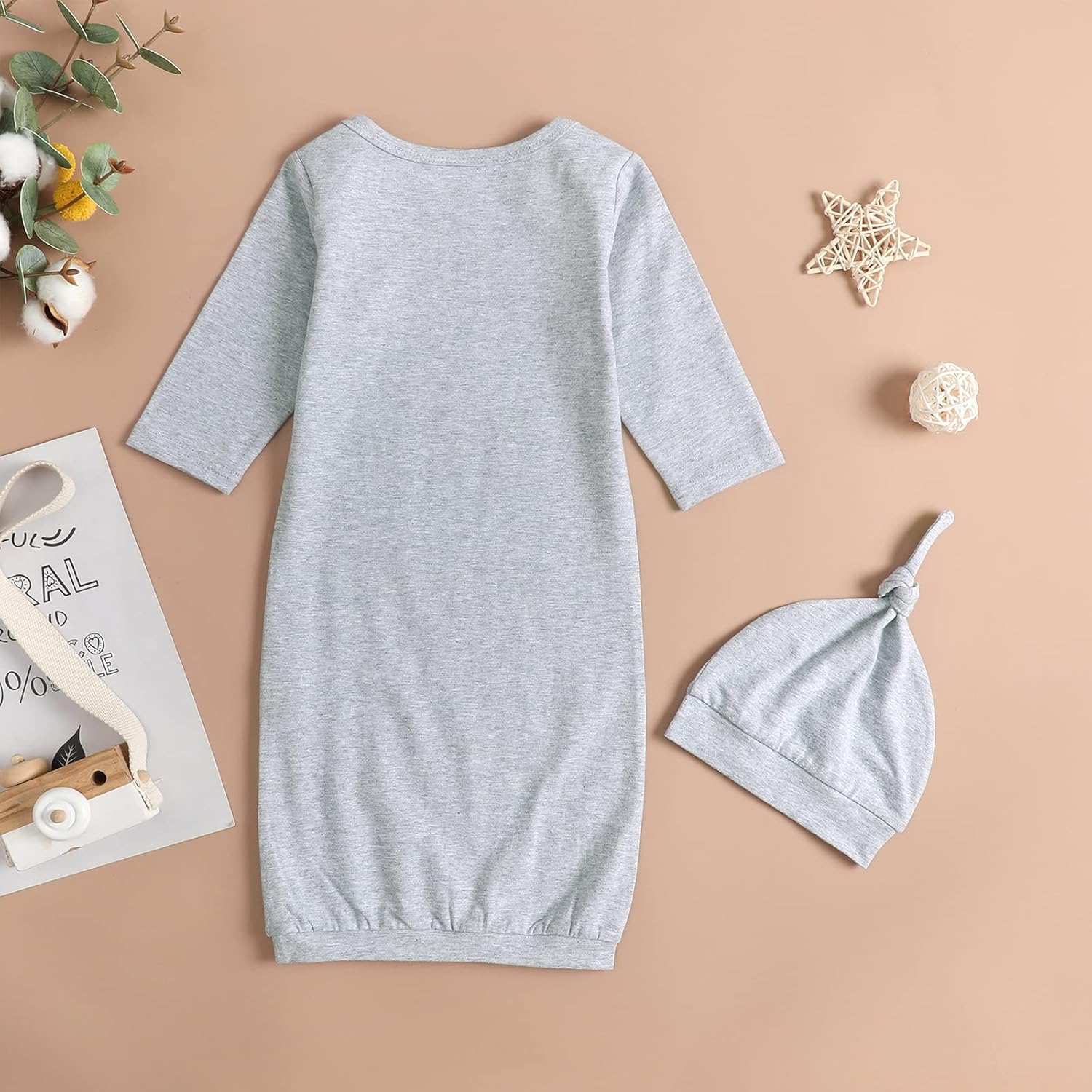 Perfect for Little Bro - Machine Washable Long Sleeve Nightgown Set