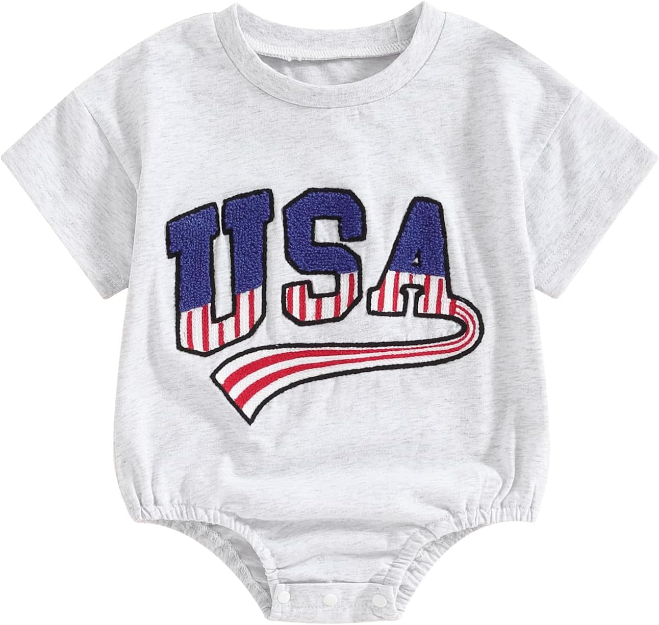 4th of July Toddler Romper US Milestones