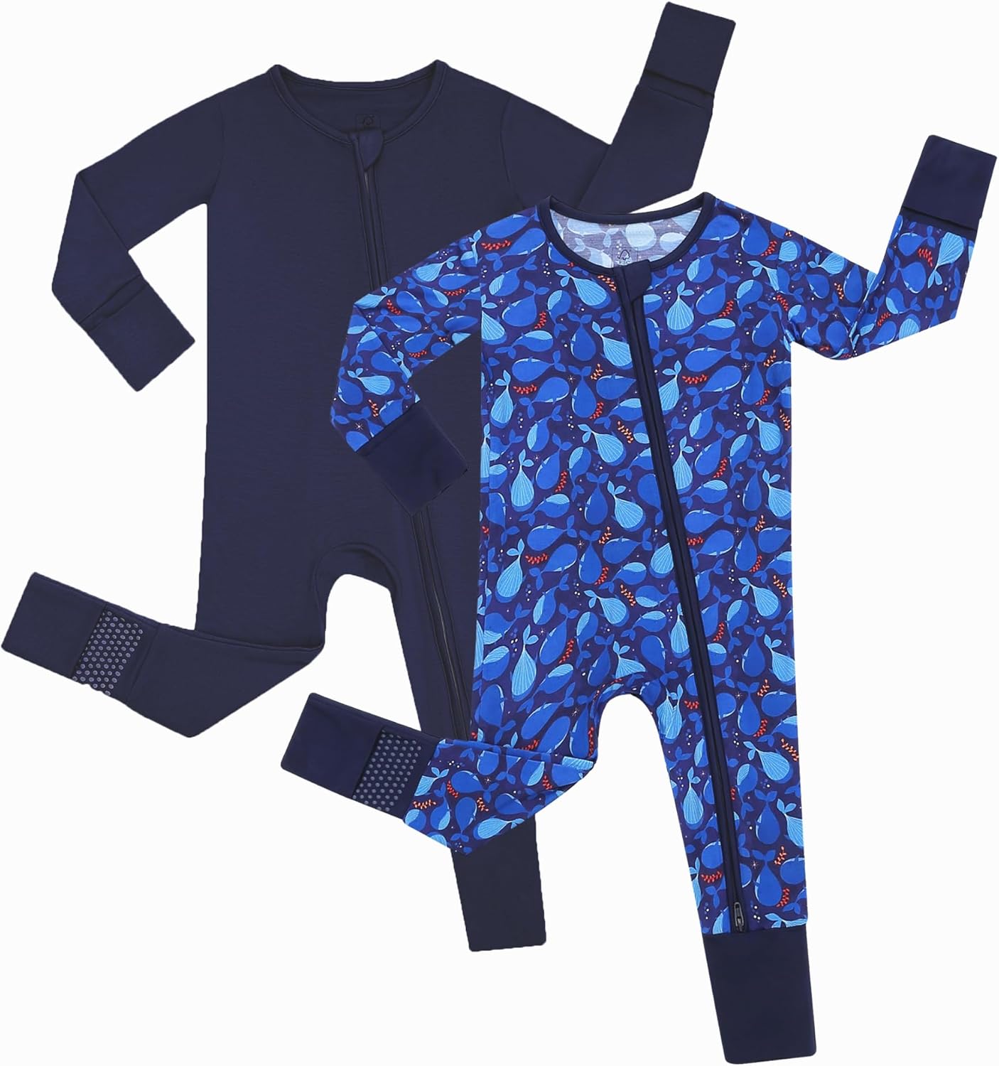 JunNeng 2Pcs Bamboo Romper for Baby