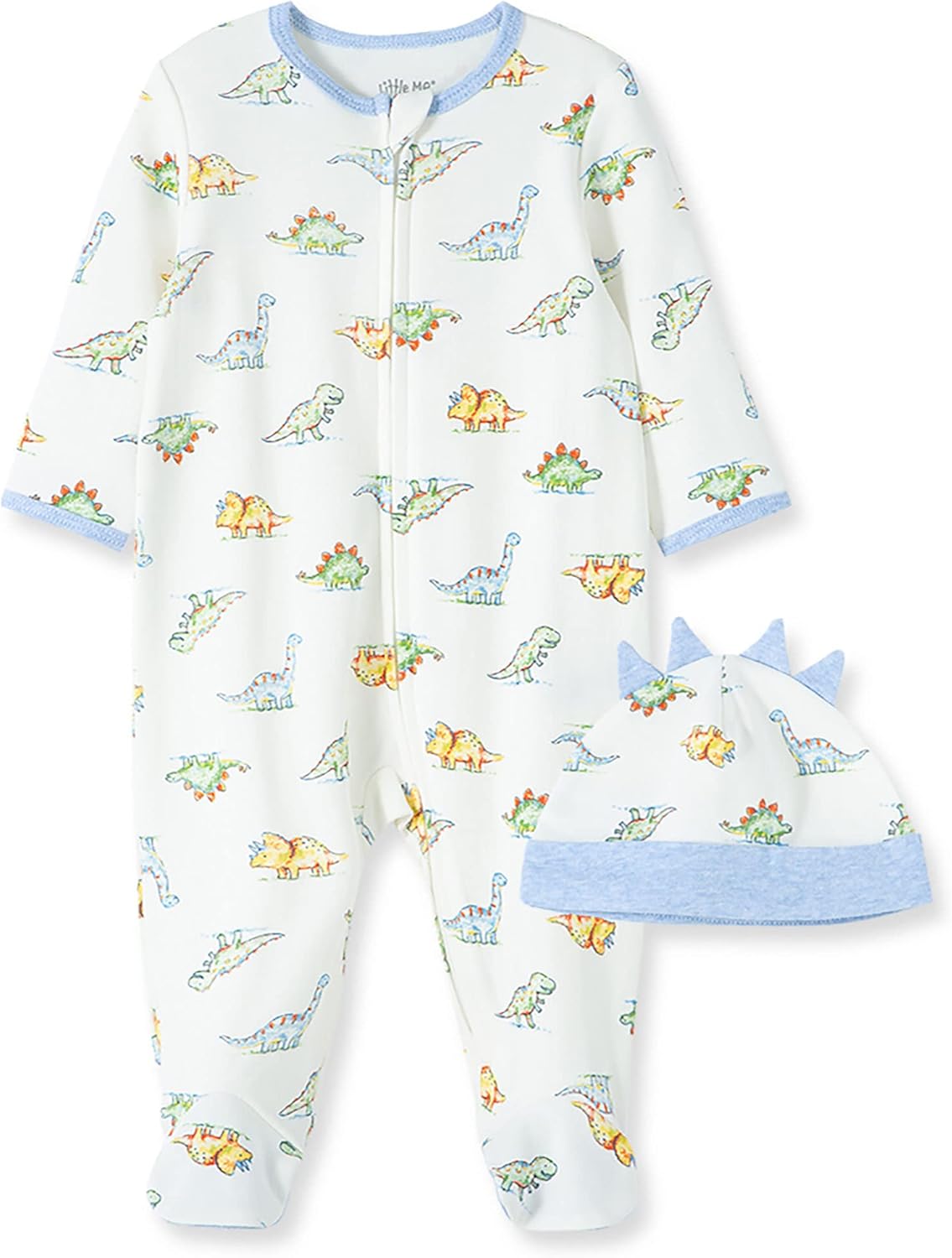 Little Me Footie Pajamas for Babies with Hat Keychain
