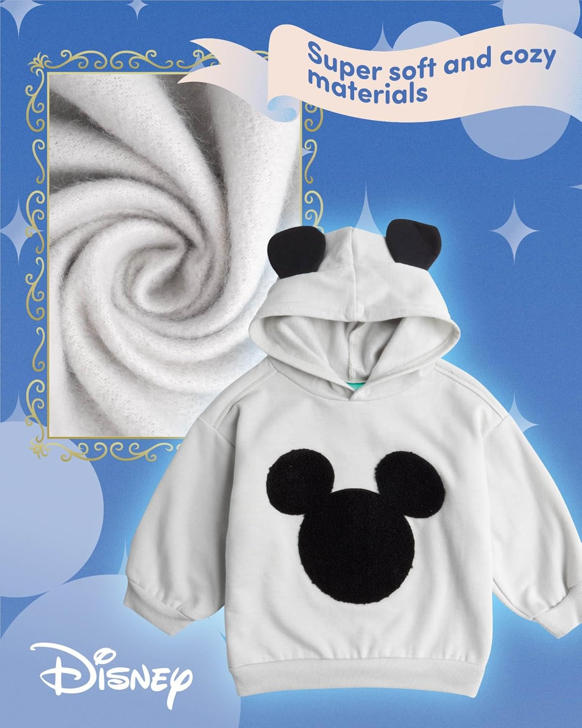 Disney Baby Boys Jogger Set - 2 Piece Mickey Mouse Kids Fleece sweater set