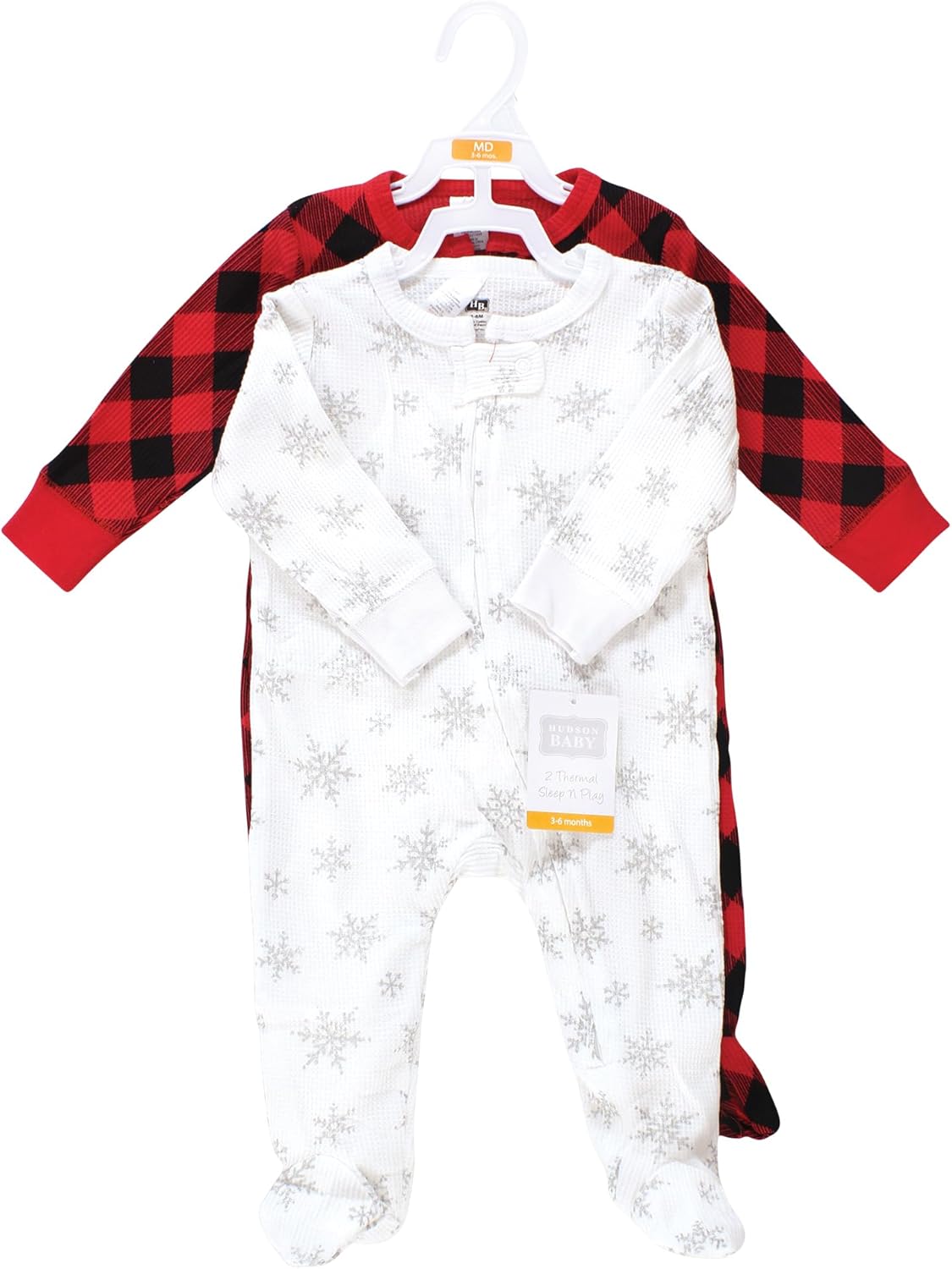 Hudson Baby Thermal Unisex Sleep Play 2pk