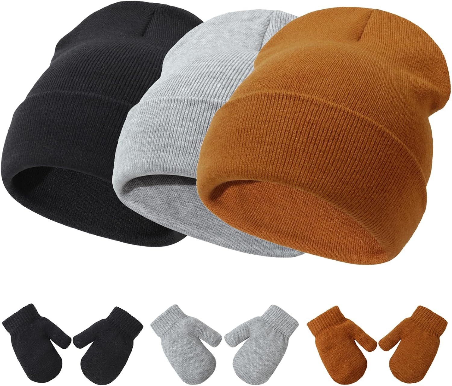 Comfortable Baby Hats mittens Set for Newborns