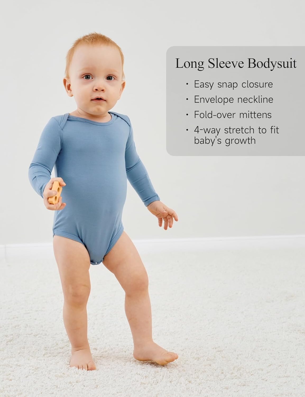 EASWEET Bamboo Viscose Baby Boys Romper Stretchy Soft for Daily Use