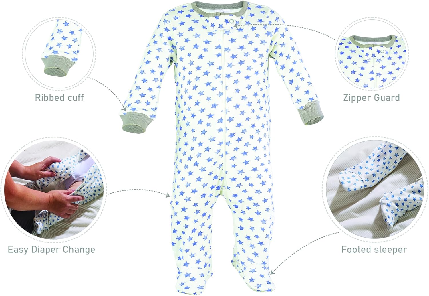 Little Peaches 4-Piece Sleepwear Set for Boy