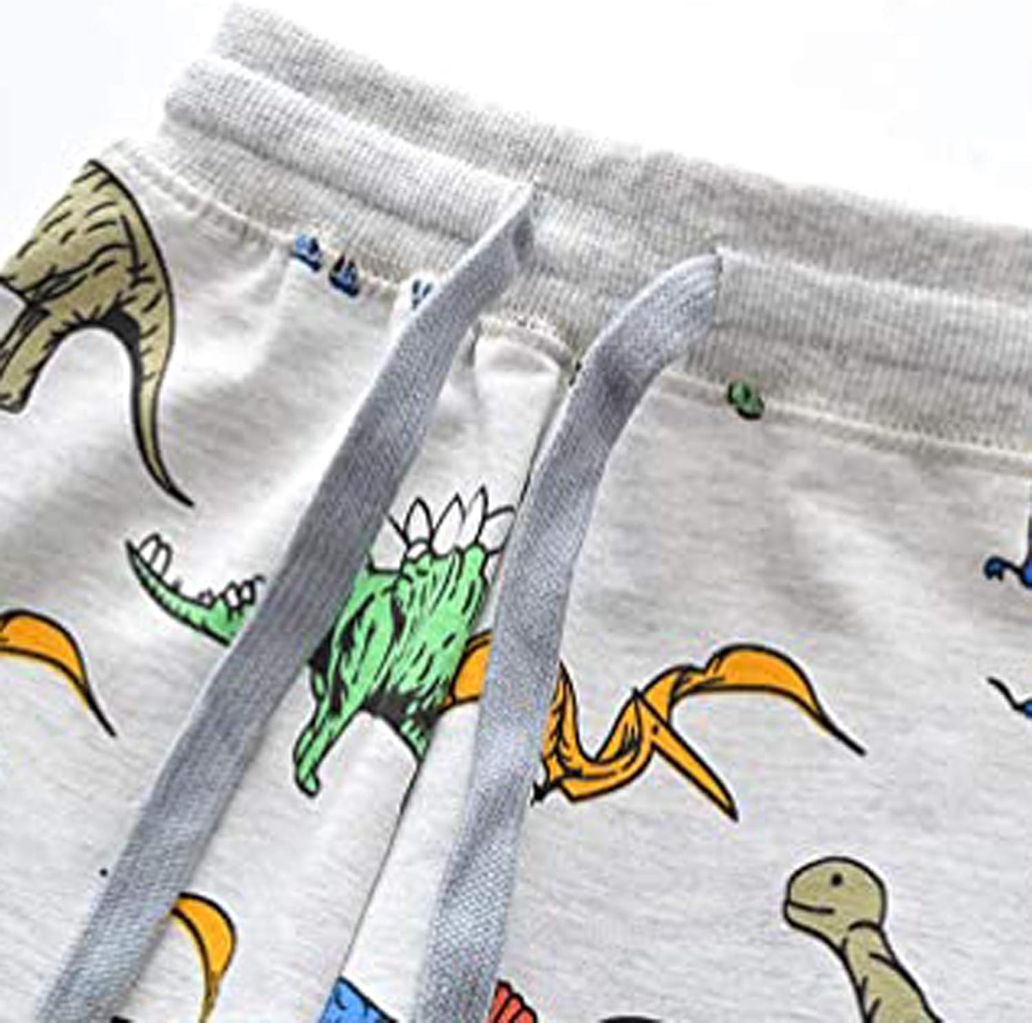 EnJoCho Dinosaur printed Cotton Joggers for Boys 5-6 Years Soft Stretchy