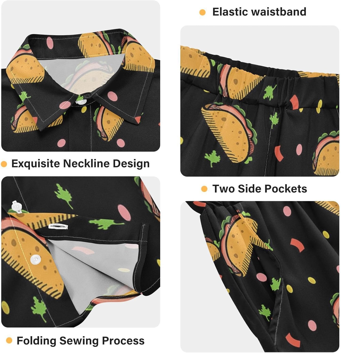 visesunny Funny Boys 2-Piece Shirt and Short Set