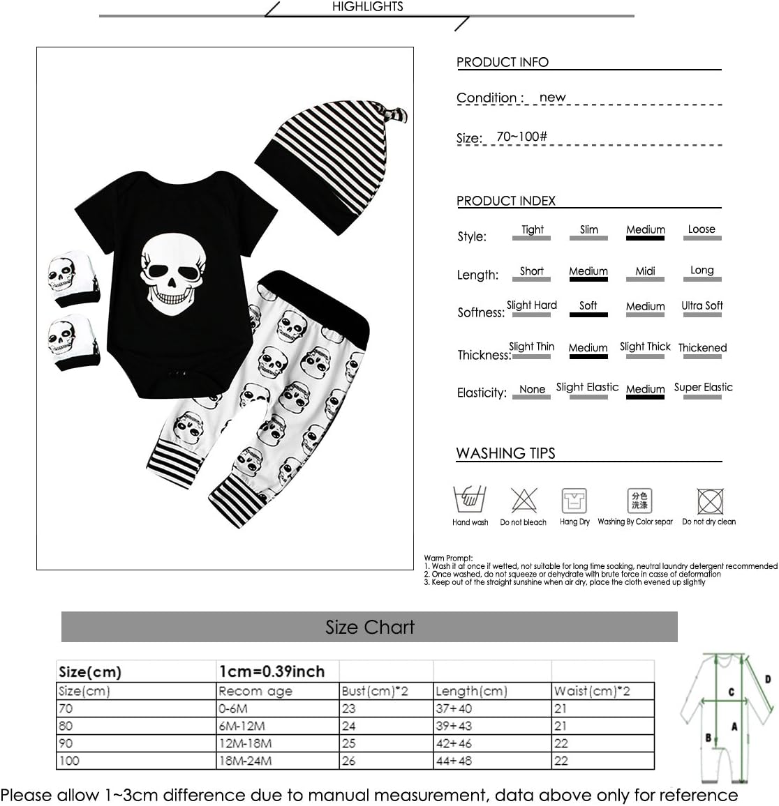 Stunning Skull Romper Set for Halloween