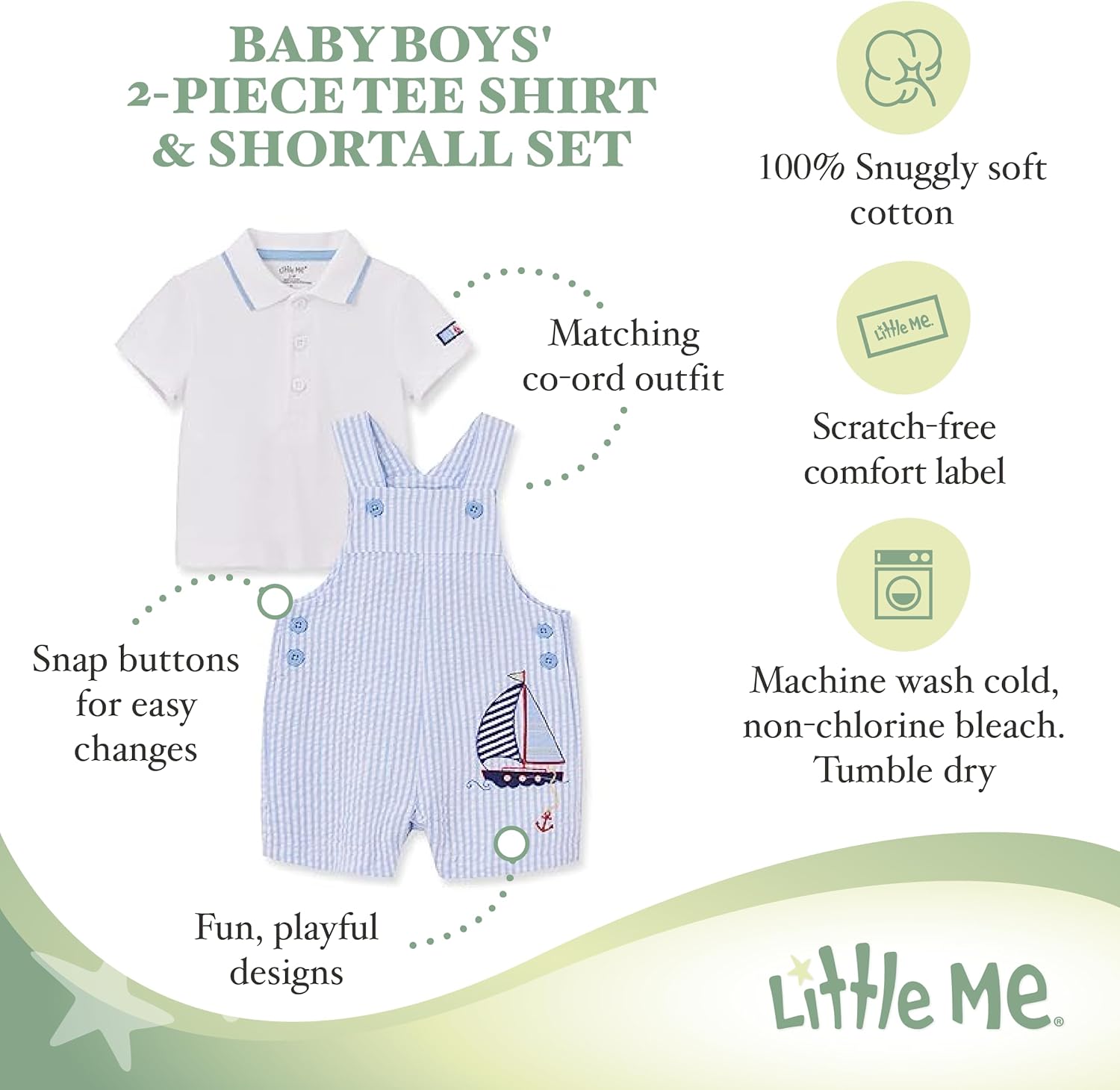 Little Me - Adventuring Baby-boys 2-Piece Set