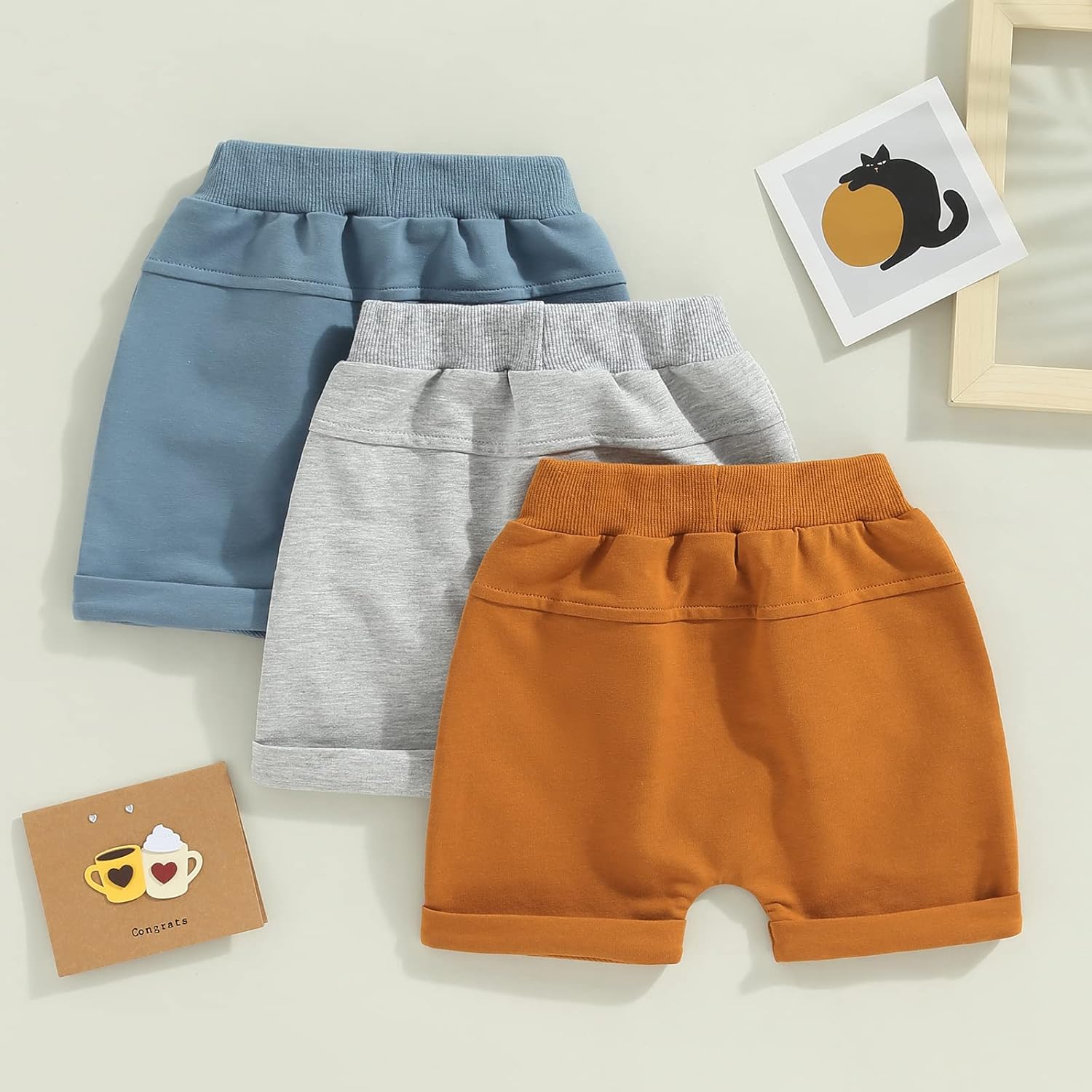 Classic Fit Pull-On Jogger Shorts for Baby Boys