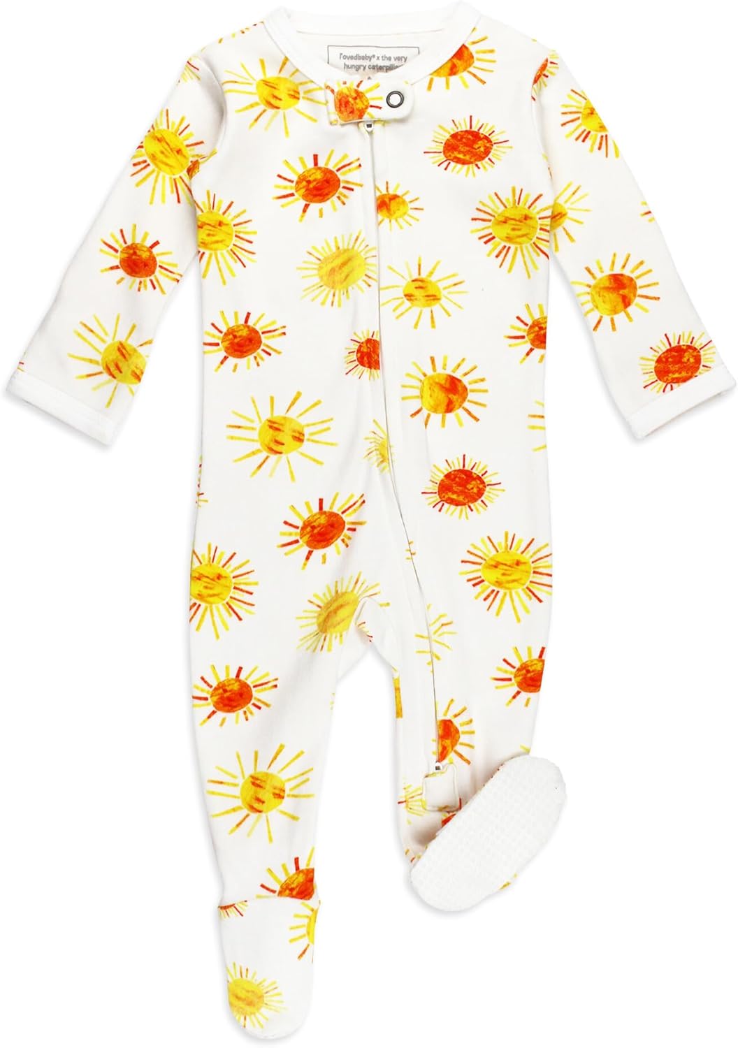 Organic 2-Way Zipper footiebrUnique DesignbrFor BabybrSoft SafebrPerfect Gift