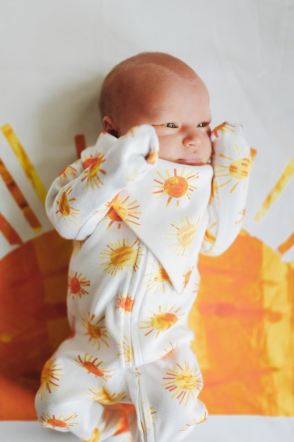 Organic 2-Way Zipper footiebrUnique DesignbrFor BabybrSoft SafebrPerfect Gift
