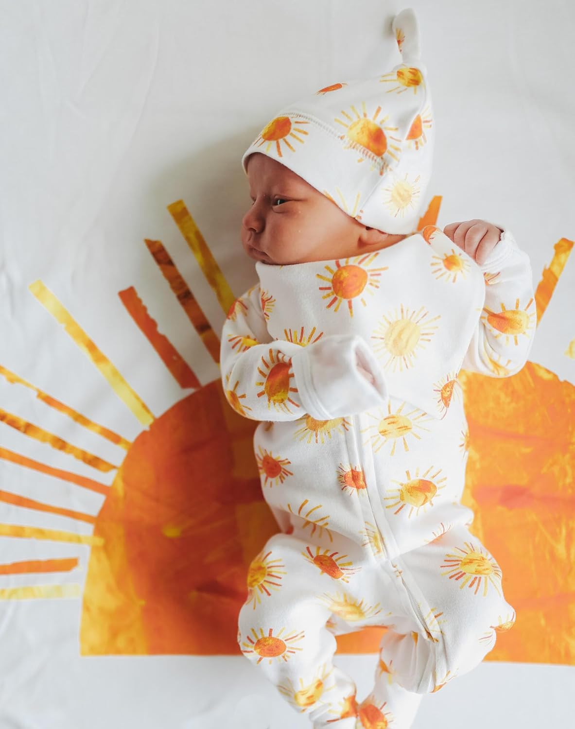Organic 2-Way Zipper footiebrUnique DesignbrFor BabybrSoft SafebrPerfect Gift