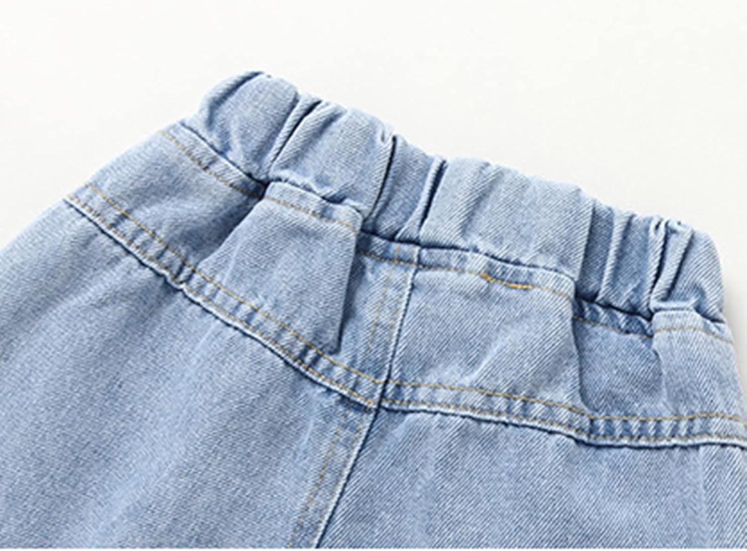 Patchwork Striped Jeans Pants for Kids