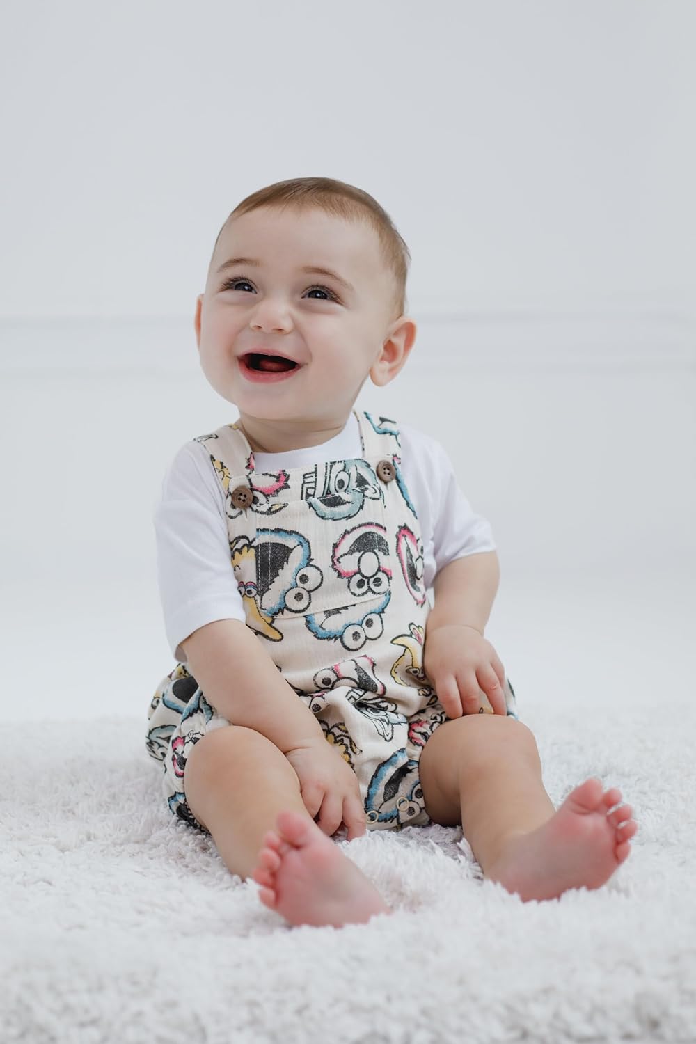 Sesame Street Cotton Gauze Romper Set