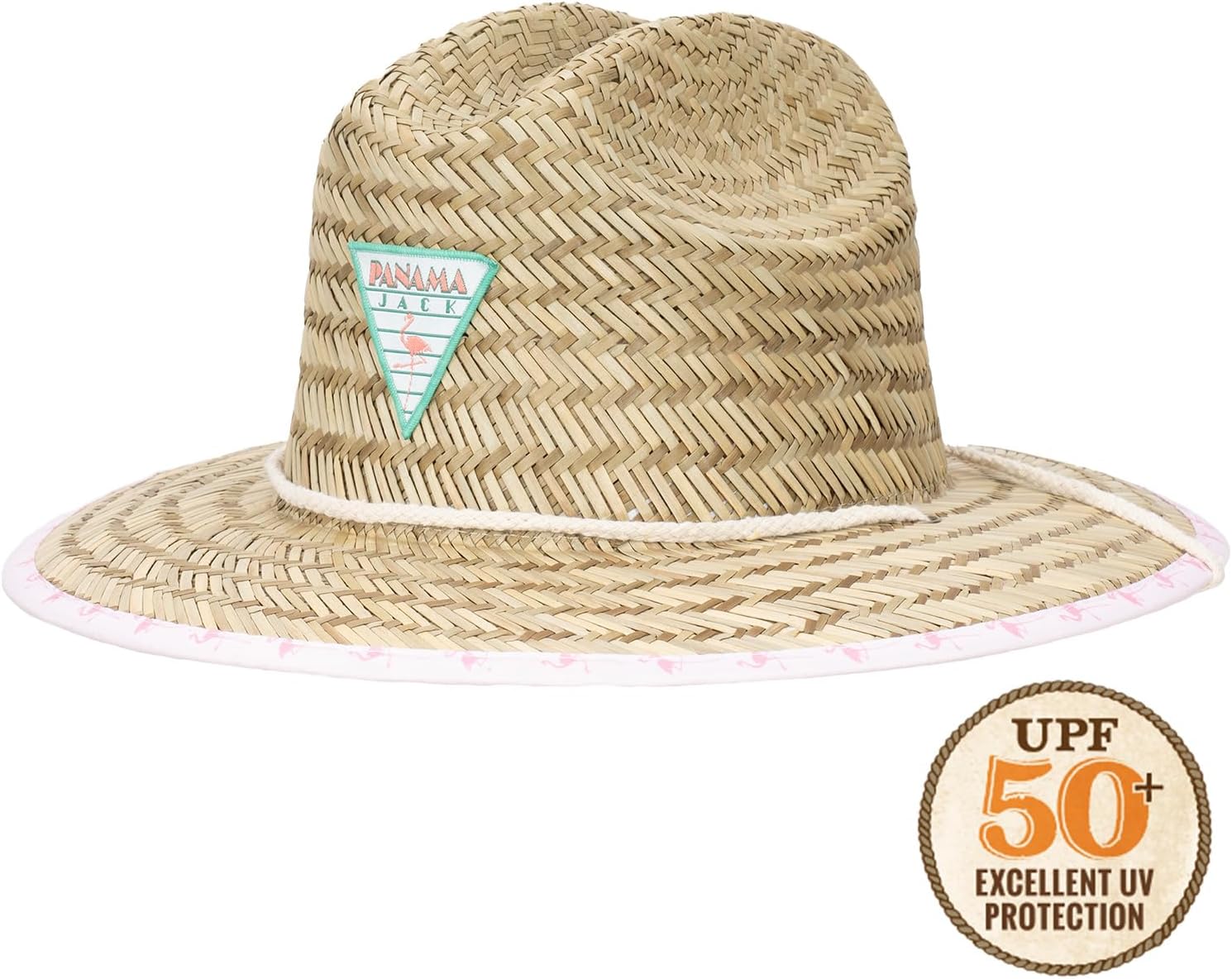 Panama Jack Kids Straw print Sun HatUPF 50