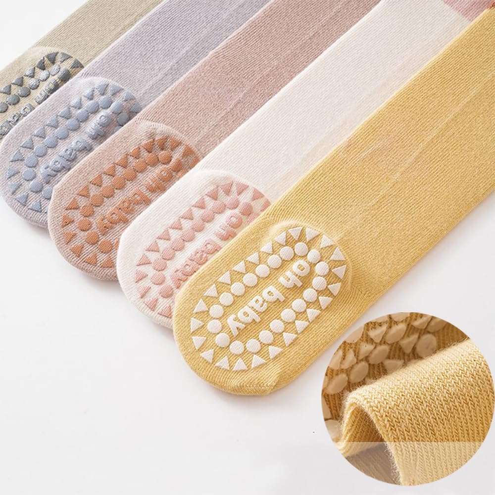 Non-Slip Knee-High Socks for Toddlers