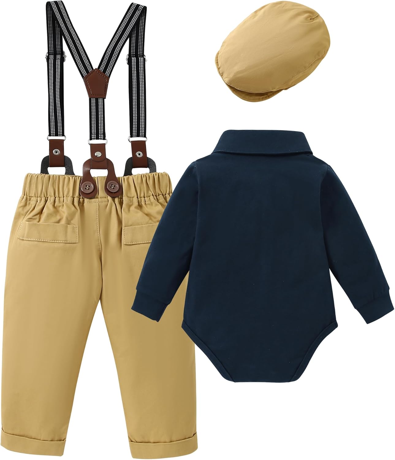 Luxury Baby Boy Tuxedo Set with Bow-Tie Design