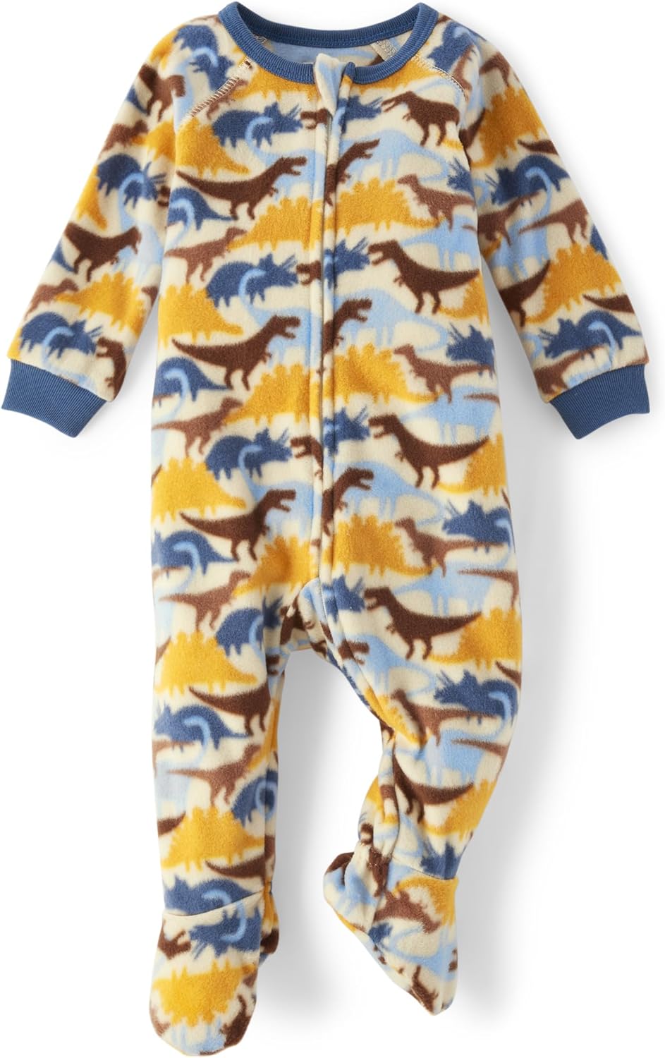 The Childrens Place - Baby Boys Fleece Zip-Front Pajama