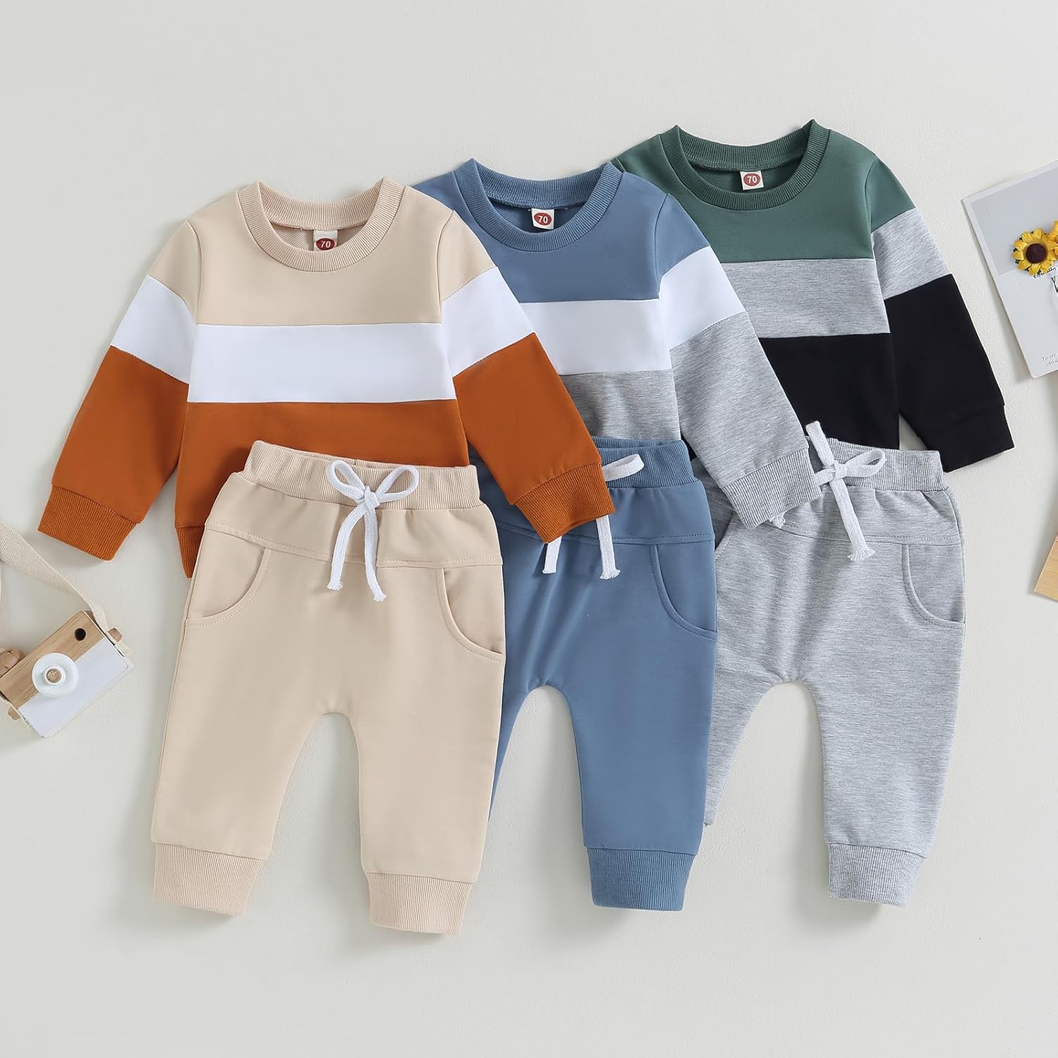 Newborn Baby Boys FallSpring Fit-Packed Set