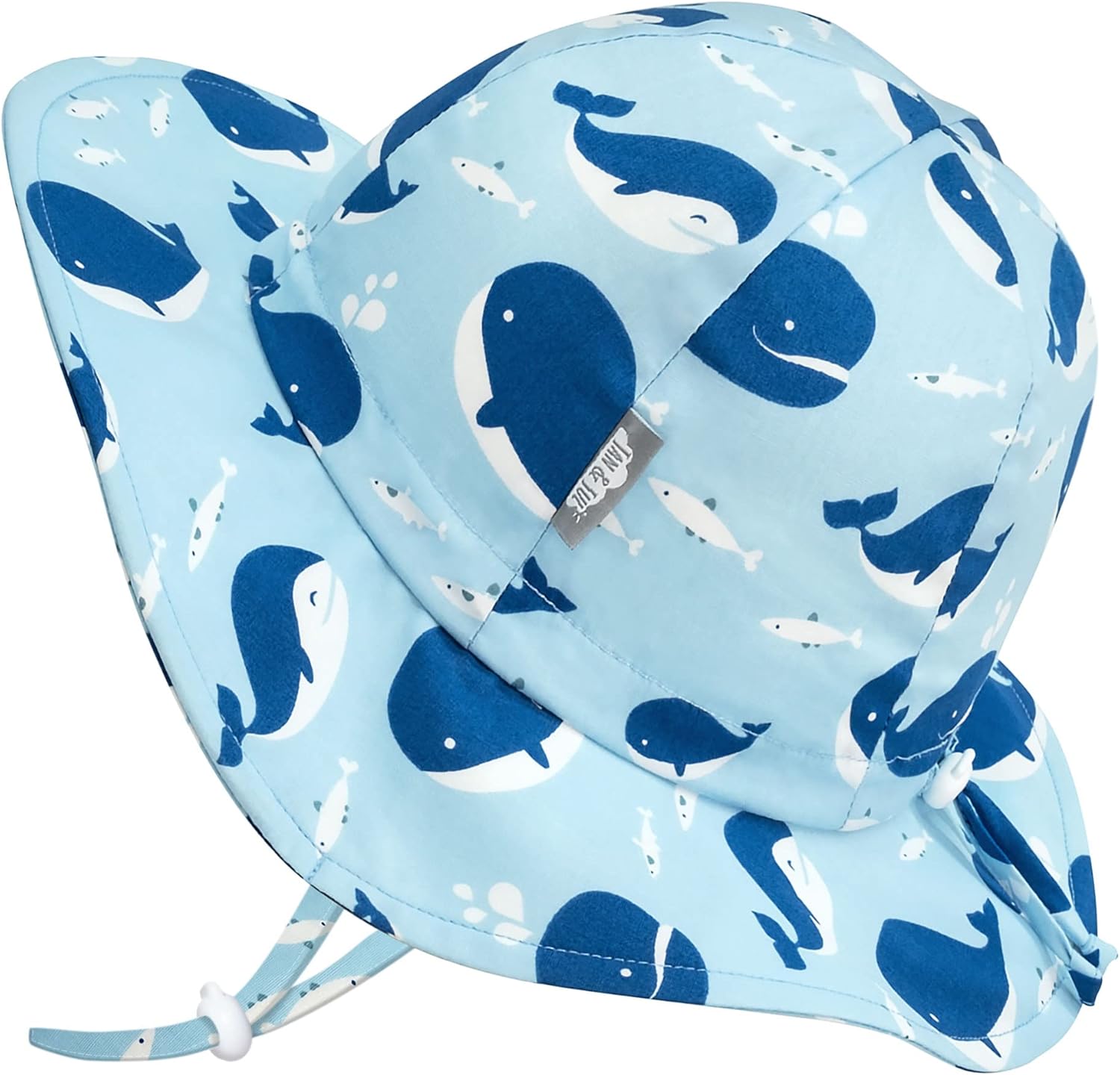JAN JUL Adjustable Cotton Floppy Sun Hat for Boys 50 UPF Protection