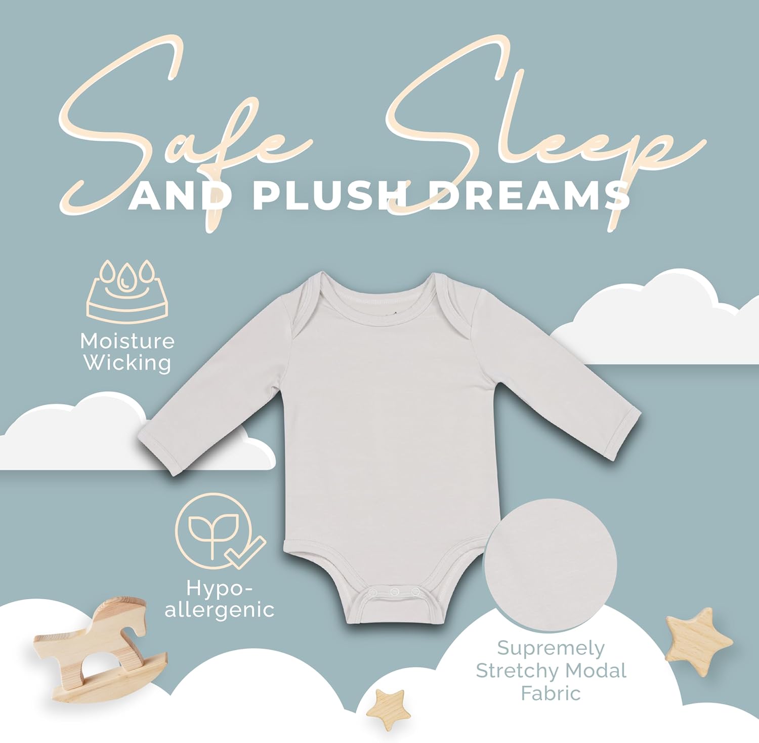 Nyt Long Sleeve Bodysuit for Baby