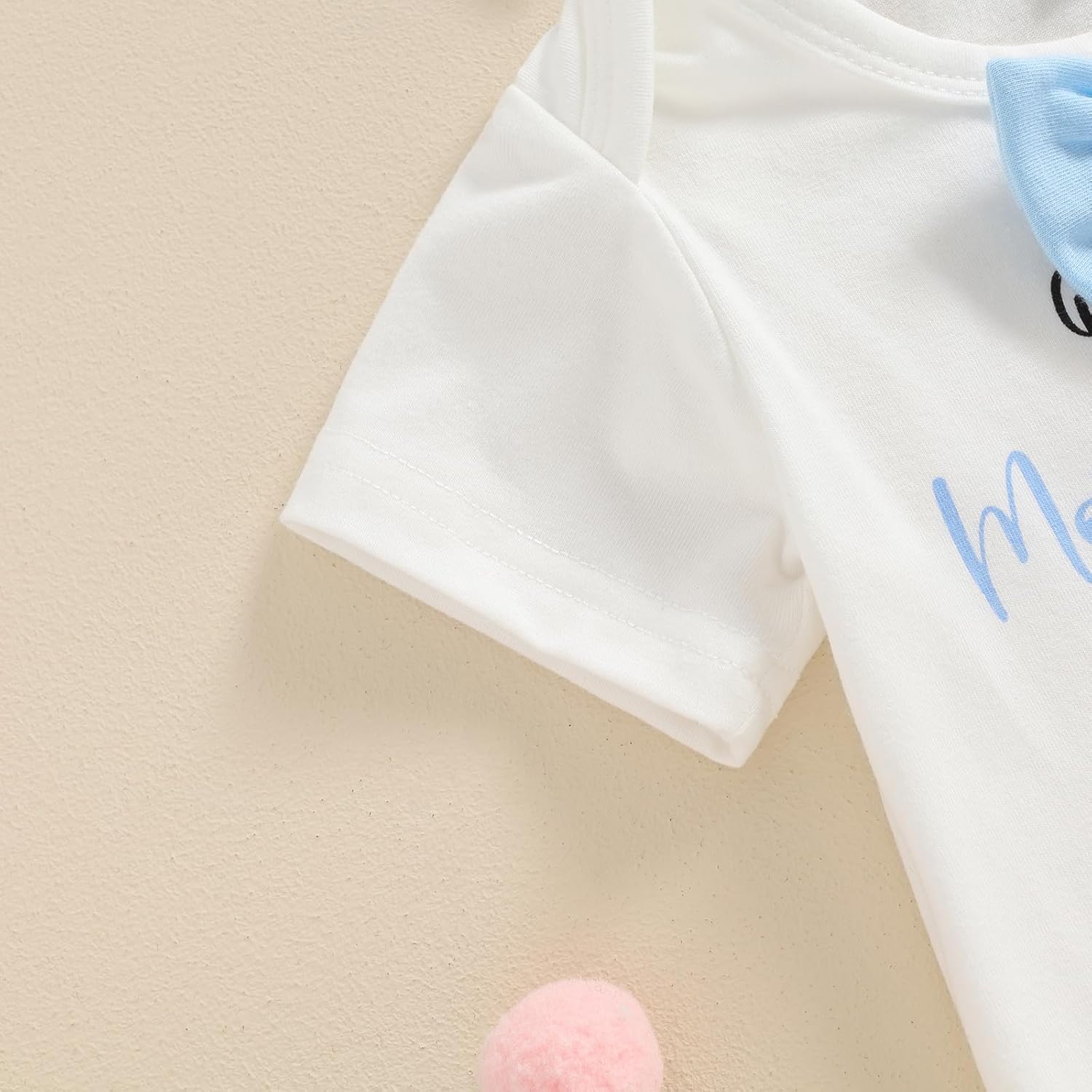 Newborn Baby Boy First Moms Day Outfit - Funny Letters Set