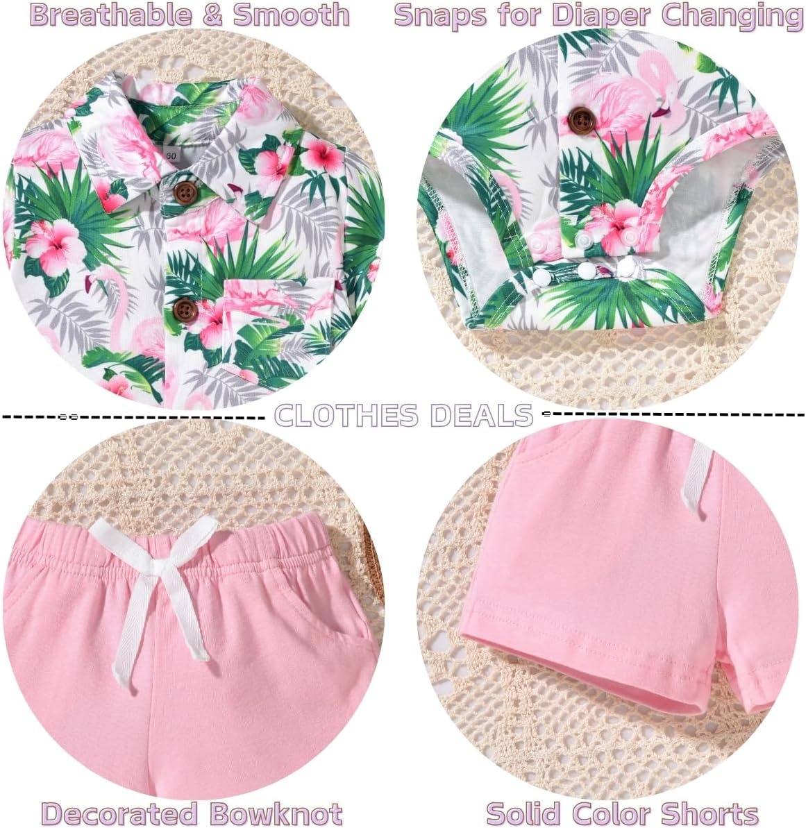 MINIFEIKO Baby Boy Hawaiian Outfit - Perfect for Summer