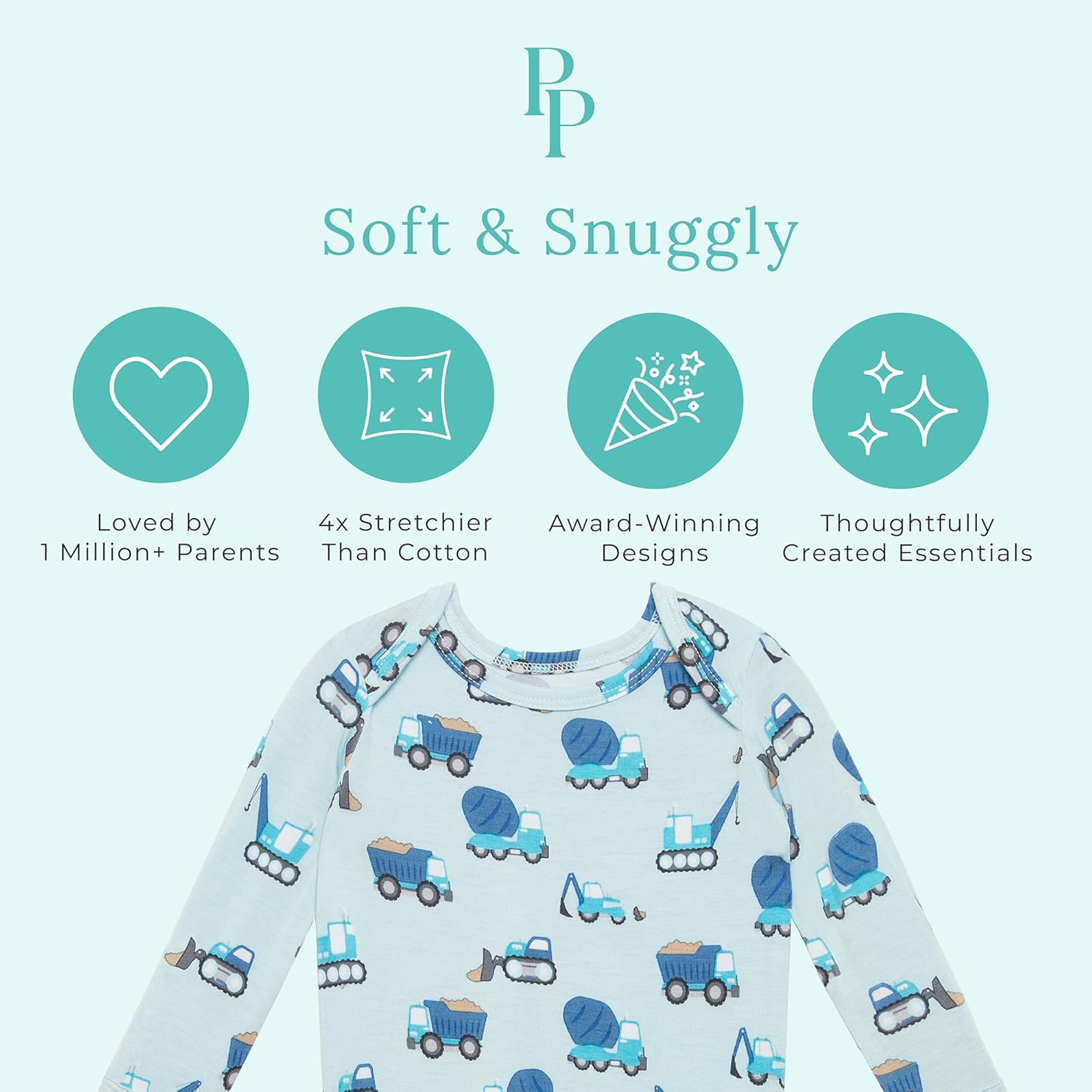 Posh Peanut Newborn Knotted Gowns 0-3 Months