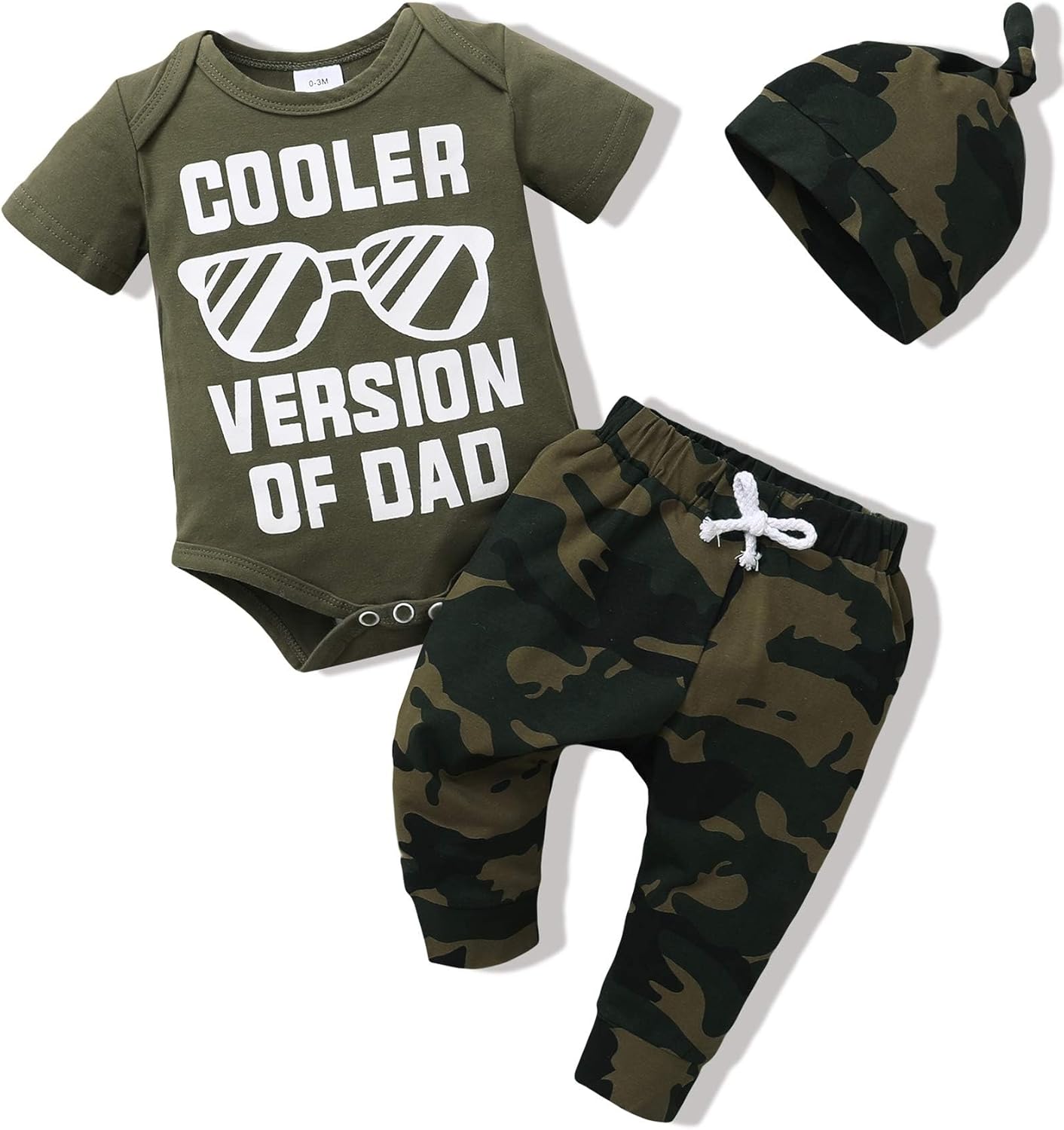 NZRVAWS Newborn Baby Boy Clothes Outfits - Unique Letter Print Romper Pants Set