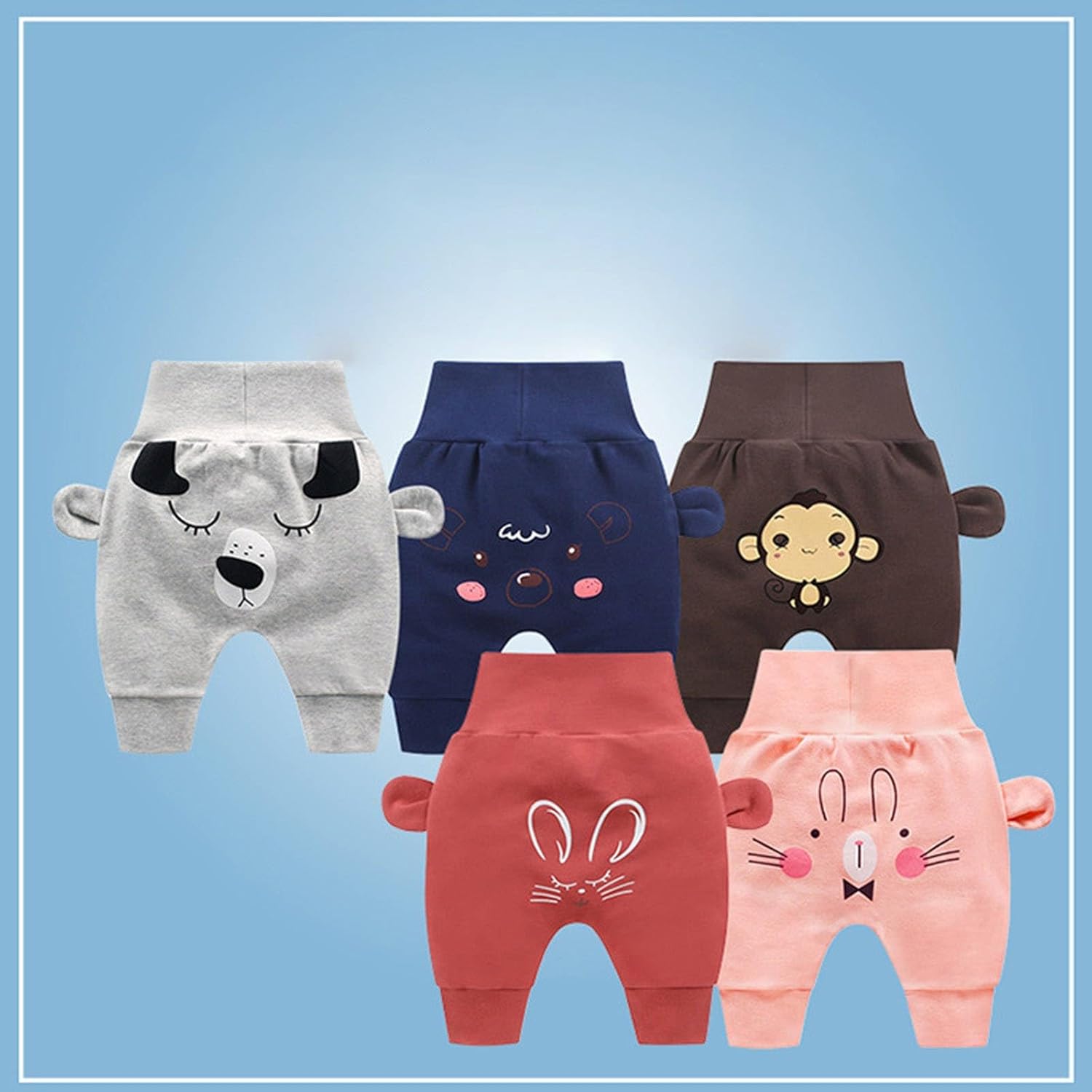 Comfy elastic harem shorts for toddlers and boys