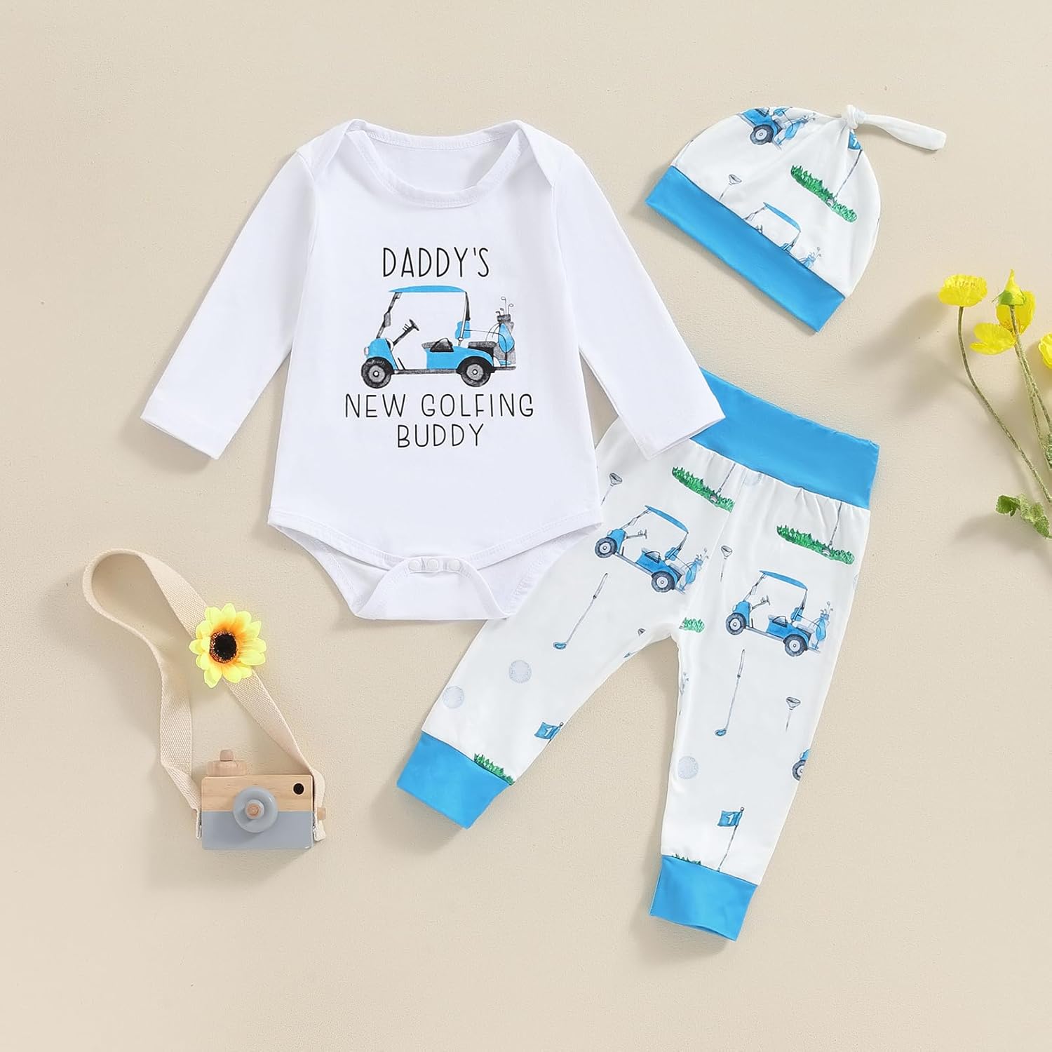 Newborn Baby Boys Funny Romper Set