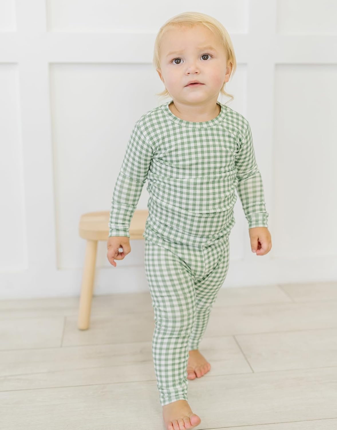 Stylish Check Pajamas for Babies 6M-8Y